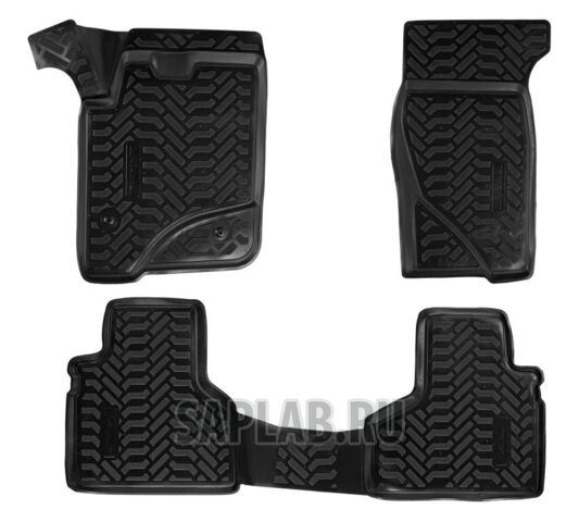 Купить AIRLINE ACMPS01 Ковры в салон (3D) Chevrolet Niva (2002-)компл. 4 шт., высокий борт, полимерные, черные
